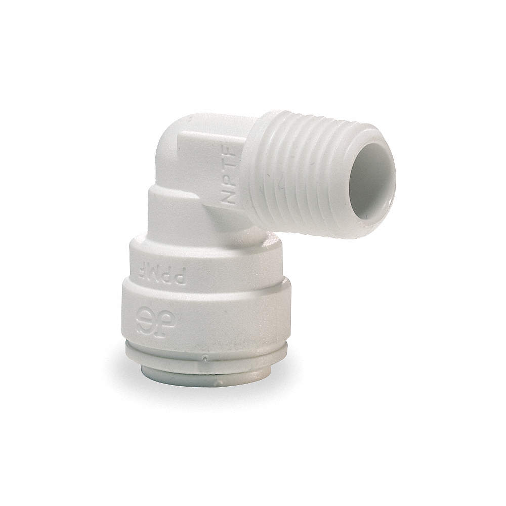 Fixed Elbow, 1/4" Thread x 1/4" Push Fit (John Guest)