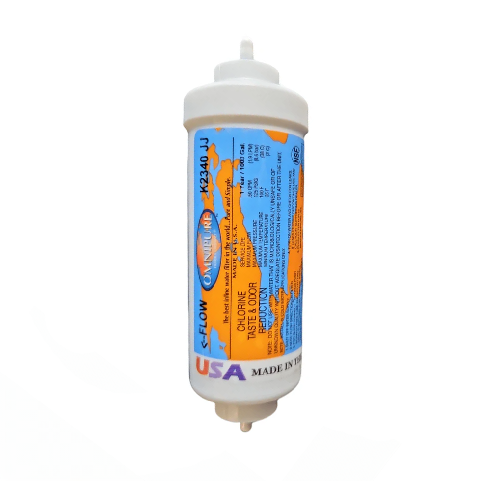 Omnipure K2340-JJ 6" Inline Granular Activated Carbon Filter